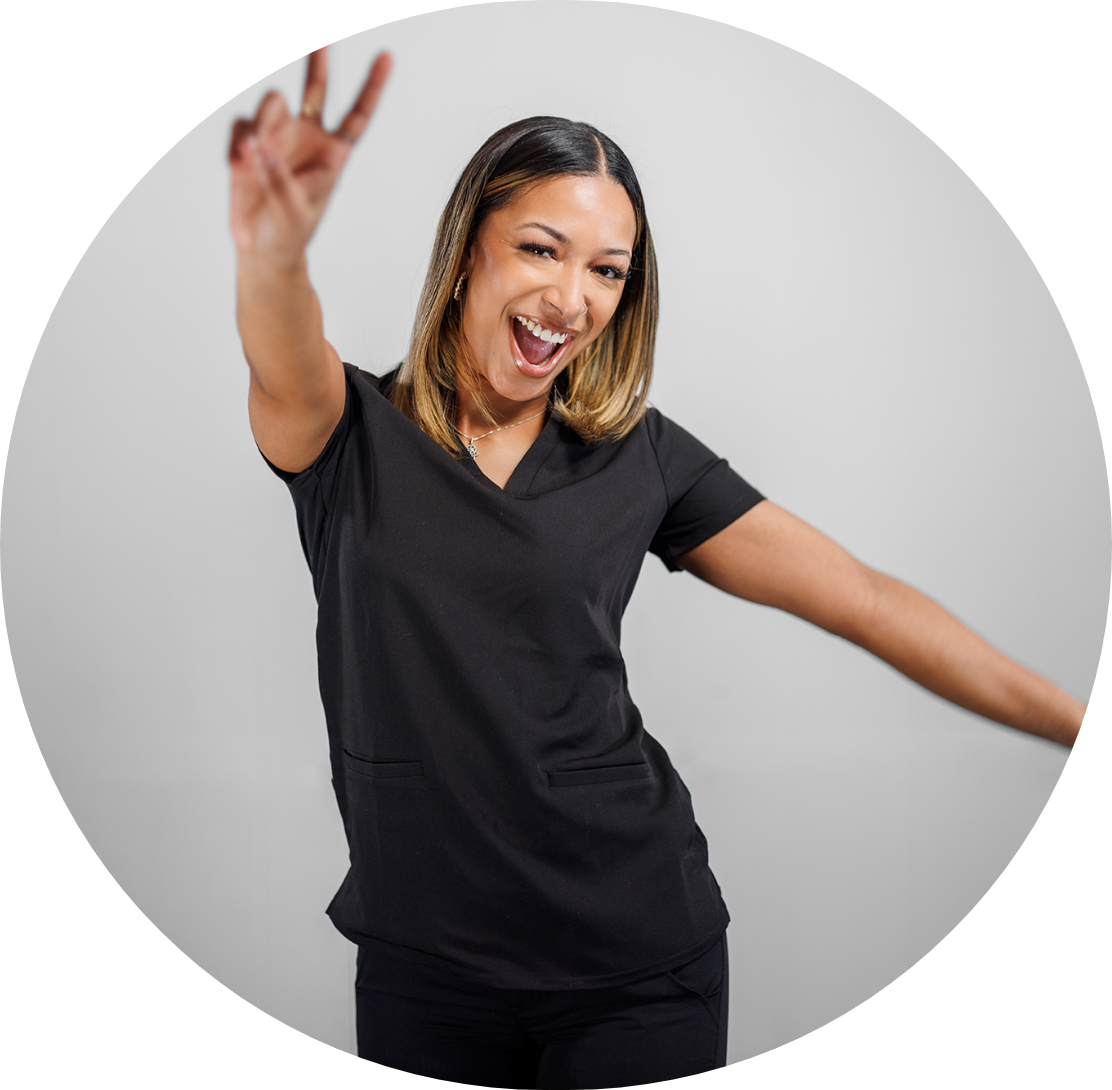 Three woman smiling and posing for picture at soul dental